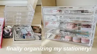 organize my stationery with me!!