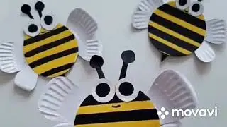 ЧЕМ ЗАНЯТЬСЯ НА КАРАНТИНЕ??? Делаем веселых пчелок из бумажных тарелок!!! Быстрая поделка.