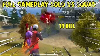 FULL GAMEPLAY SOLO VS SQUAD RANKED (FREE FIRE)
