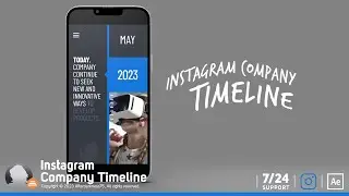 Instagram Company Timeline - After Effects Template