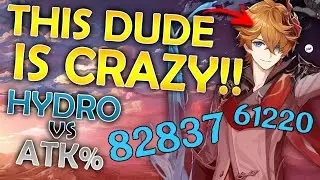 💧 HYDRO DMG or ATK% ??? | Tartaglia Build Showcase