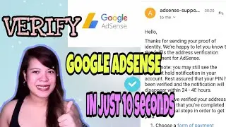HOW TO VERIFY GOOGLE ADSENSE WITHOUT PIN | FASFEST WAY