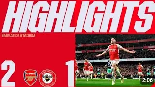 Arsenal vs Brentford 2-1 Highlights 