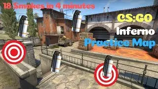 CS:GO | The BEST Smoke Practice Map | Inferno | YPrac