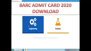 BARC ADMITCARD 2020 DOWNLOAD NOW | BARC OCES/ DGFS 2020 ADMIT CARD | DOWNLOAD NOW | ENGINEERING