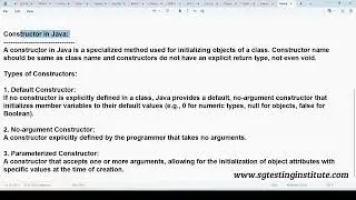Core Java OOPS Part - 03 | Constructor in Java | No-Args Constructor