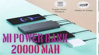 unboxing mi power bank 3i 20000 mah| mi power bank|features explained in hindi mi 3i| tech box talks