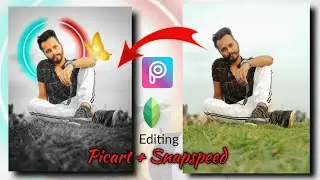 Picart & Snapseed Editing Photo || Neon Sticker