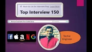LeetCode_26 - Remove Duplicates from Sorted Array !! Easy Array !! Leetcode Interview Series 150