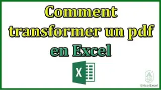 Comment transformer un pdf en Excel