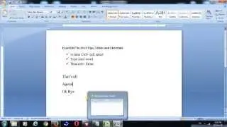Excel 2007 to 2013 Tips, Tricks and Shortcuts key Use