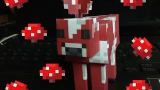Бумажный Minecraft: Грибная корова