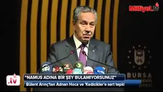 Bülent Arınç'tan Adnan Hoca ve 'Kedicikler'e sert tepki