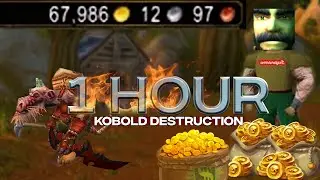 I killed kobolds for 1 hour | Classic WoW