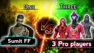 1 Noob🤠 vs 3 Pro Players 🤯 | 1vs3 Critical ⚔situation ☠️ || Rip Sumit FF❎ ||