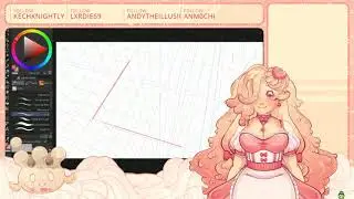[VOD] 🍰🍑 Drawing Streaming Assets - Vtuber Stream 🗝️💕