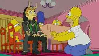 Homer meets Loki-The Simpsons
