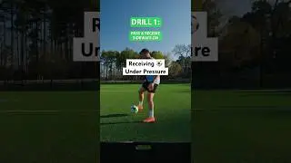Frenkie De Jong inspired, Receiving Session #footballshorts #soccer #soccerdrills #frenkiedejong