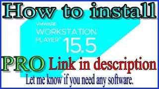 How to Install VMWARE Workstation Player In windows | Urdu/Hindi