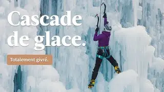 Cascade de glace dans le Queyras