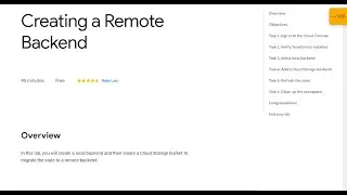 Creating a Remote Backend Qwiklab