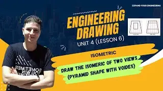 Drawing isometric lesson 6 | المنظور الهندسى الدرس السادس