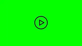 green screen pause / play button