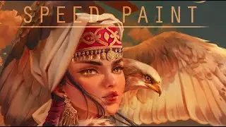 Speed paint- hawk - Paint tool sai- Lulybot