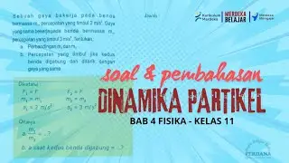 Sebuah gaya bekerja pada benda bermassa m,, percepatan yang timbul 2 m/s² #dinamikagerakpartikel