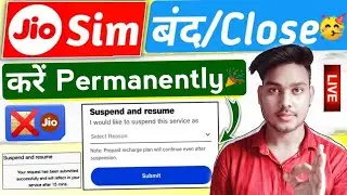 Jio sim band kaise kare online | Jio sim band kaise kare 2024 | How to close jio sim online