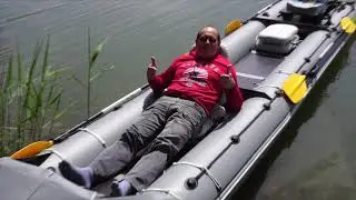 Транцевая байдарка под электромотором | Transom Kayak under the electric motor Sport 685