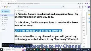 Google Removed Allow Less Secure Apps Option   Alternative Solution | What To do Now ? | learn easy