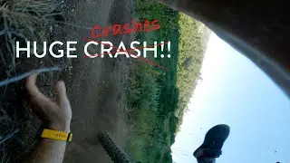 HUGE CRASHES! | DH MTB with a couple of senders!