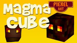 Minecraft Pixel Art - Лавовый куб (Magma Cube)