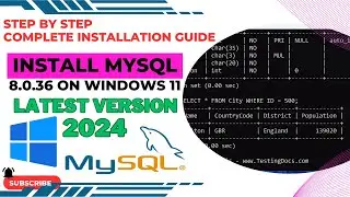 How to install MySQL  in Windows 11|MySQL Installation on Windows 11 |Install MySQL 8.0.36 Server