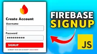 Firebase Web Login and Signup Using JavaScript 🐳 | Firebase Auth Updated
