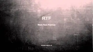 What does RTF mean