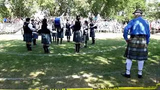 Dartmouth & District Grade Five Pipe Band at the Glengarry Highland Games 2019