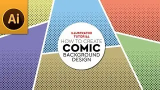 How To Make Comic Background Design in Adobe Illustrator