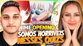 (ROLLED UNTIL DR) ANIME OPENING QUIZ [Super Easy to Super Hard] 50 Openings - REACT AS A COUPLE