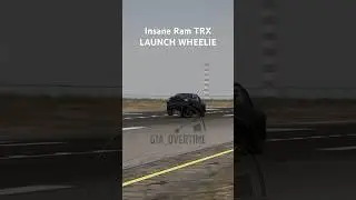 Ram TRX WHEELIE ACROSS TRACK😳!! 