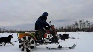 На снегоходе на АКИМ четвёртый день