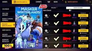 Winterland Free Masks + All Free Rewards 🤯 Winterland Event Free Fire 2025 | Winter Special Bundles