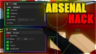 OP Arsenal Script | Silent aim, God mode, tracker and more ( WORKS ON ALL PING! STREAMABLE! )