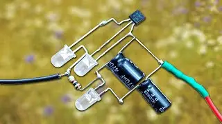 How To Make A Simple 12v LED Flasher Circuit - Simple Electronics Project