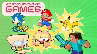 Mongo e Drongo em 4 episódios com personagens de games: Mario, Sonic, Pikachu e Minecraft
