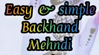 Beautiful Rakhshabandhan special floral backhand mehndi design/ #yt #viral #mehendi #tutorial #art