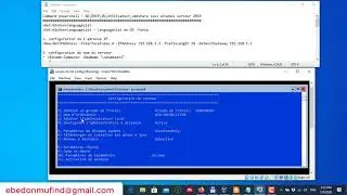 08 Windows server Core 2019 powershell config AD,DHCP,OU,SMB