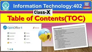 Create Table of Contents in Open Office Writer