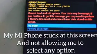 Cannot Load Android System - Fixed